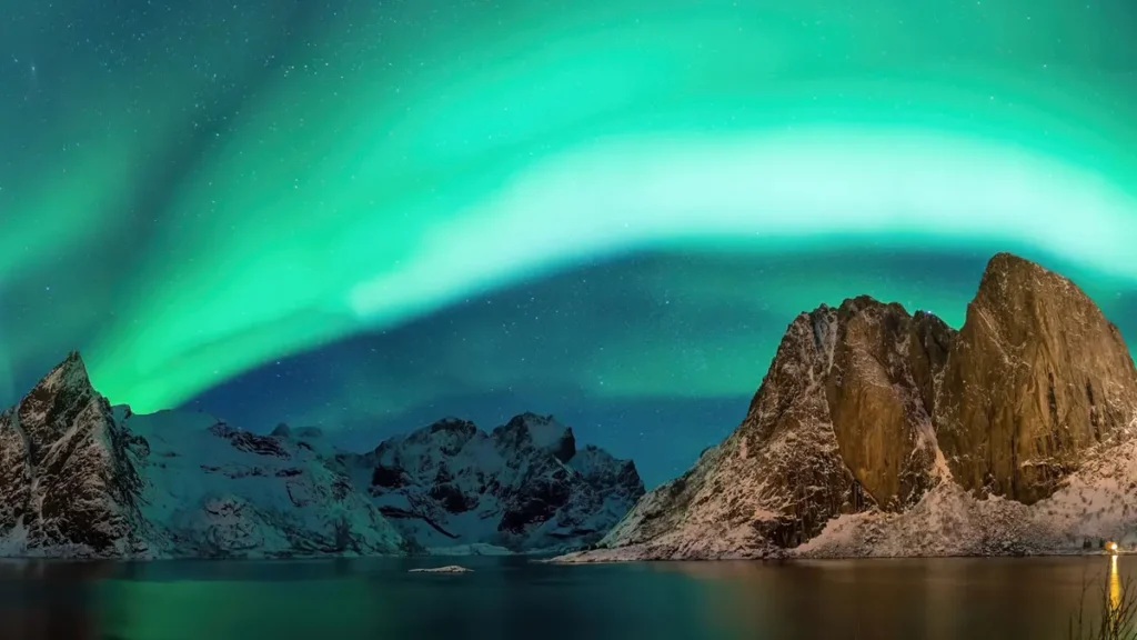 Northern lights in Northern Europe