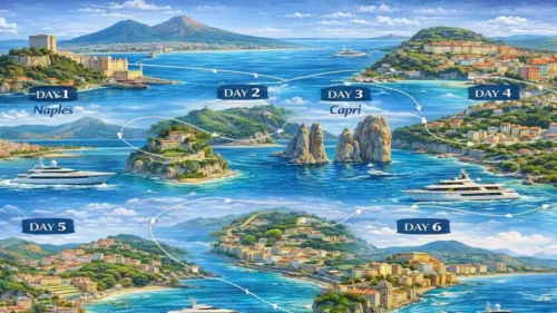 7-Day Amalfi Coast Yacht Charter Itinerary