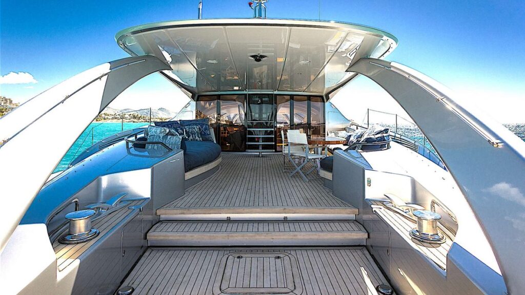 Adastra yacht charter deck