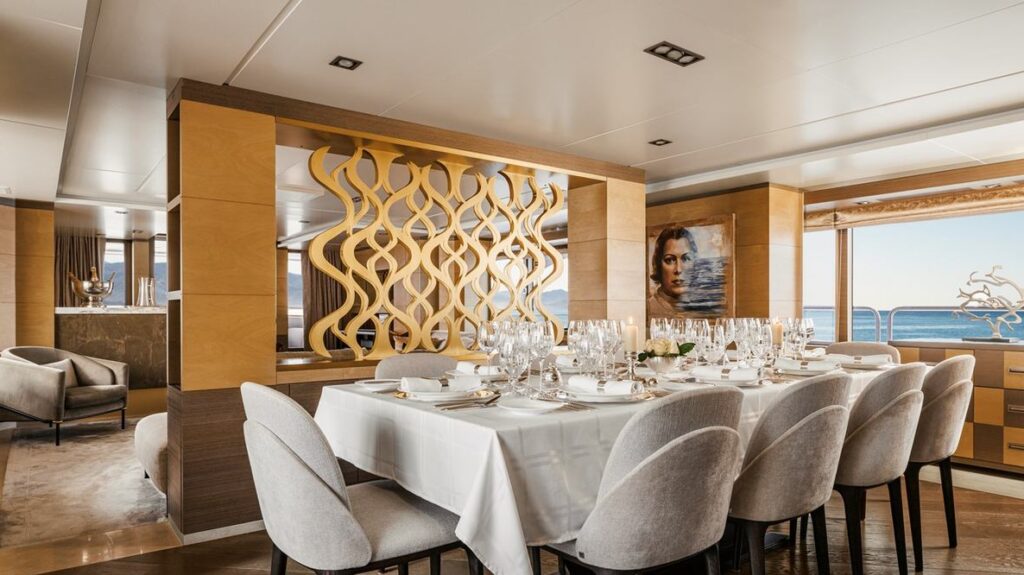 Justa Delia yacht interior