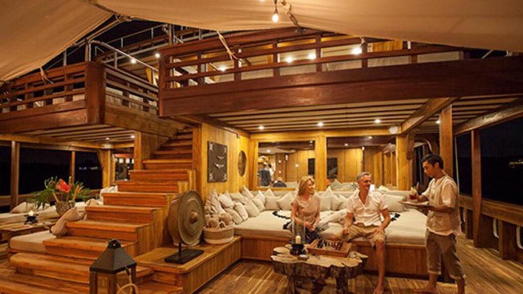 Prana yacht interior