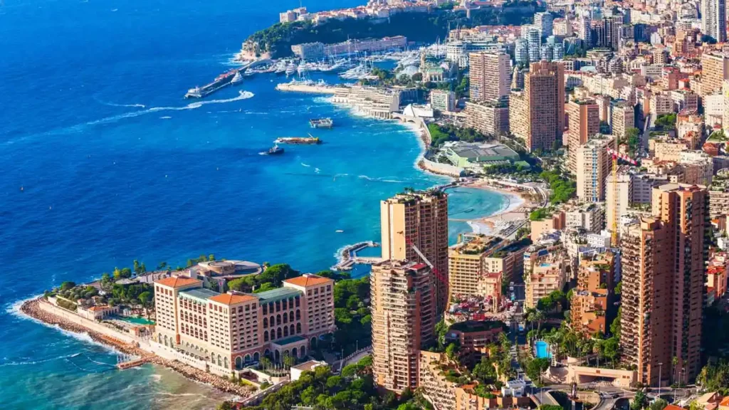 Beautiful coastline of Monaco